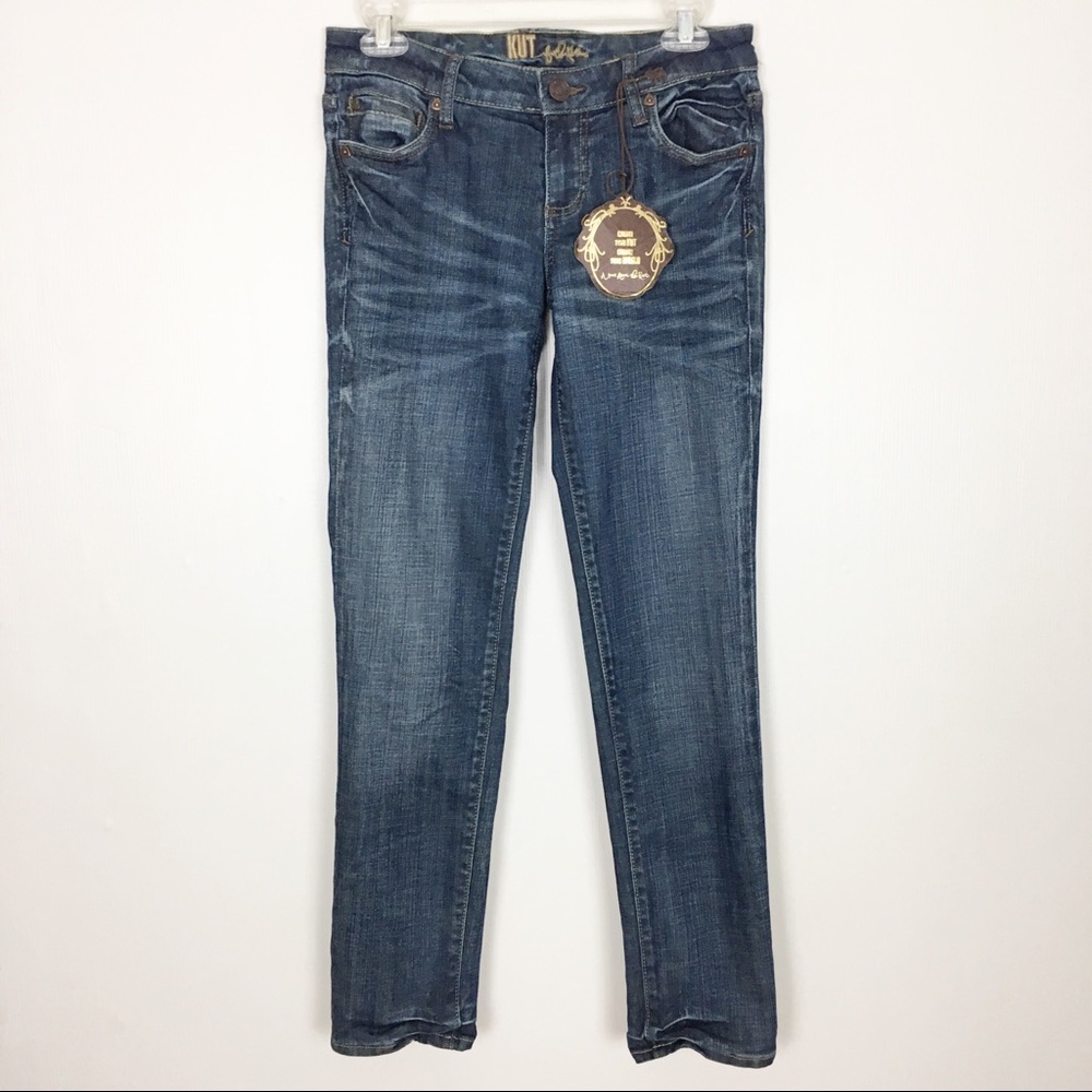 Kut from the Kloth Distressed Straight Leg‎ Size 0